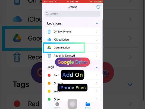 Google Drive Add On iPhone Files ##shorts #iphone #aminzayn