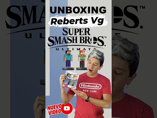Vídeo relacionado con Nintendo Amiibo: Super Smash Bros. Collection - Steve/Alex (Minecraft) - No. 89 (Double Pack) (Multi)