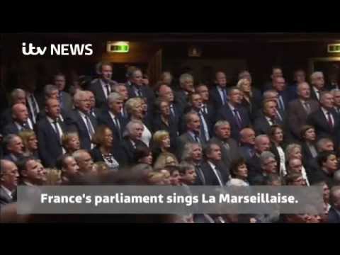 France's parliament sings La Marseillaise after Paris attacks