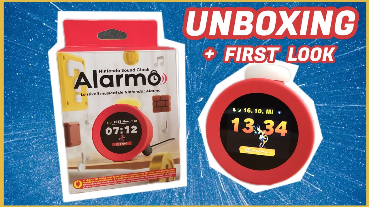 ALARMO  Nintendos Sound Clock im Unboxing + First Look