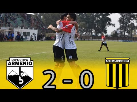 Primera B : DEPORTIVO ARMENIO 2 - 0 ALMIRANTE BROWN | (Los Goles)