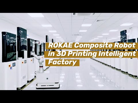 Case Study: ROKAE Composite Robot Automates the 3D Printing Intelligent Cloud Factory #industrial