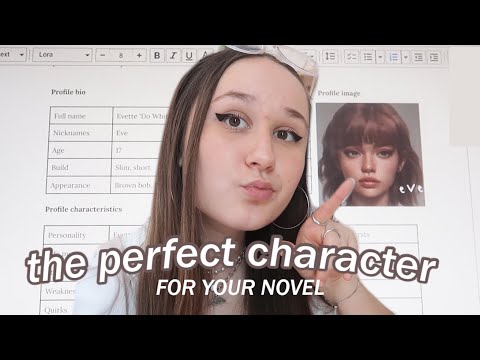 HOW TO CREATE THE PERFECT CHARACTER ???? (best template) for your novel *detailed* character portfolio