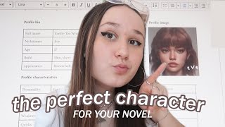 HOW TO CREATE THE PERFECT CHARACTER 📖 (best template) for your novel *detailed* character portfolio