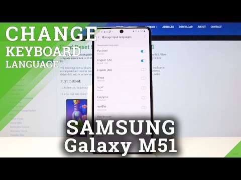 How to Change Keybaord Language in SAMSUNG Galaxy M51 -  Add Extra Dictionary