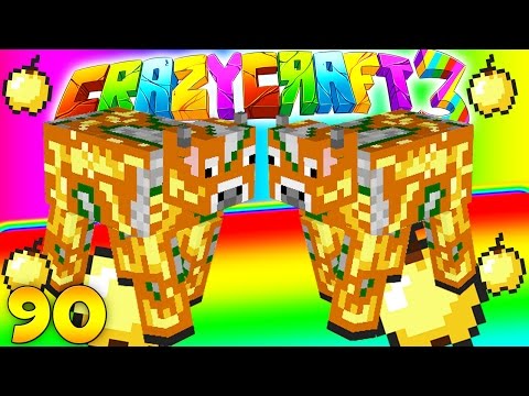 Minecraft CRAZY CRAFT 3.0 -Enchanted Golden Apple Cow Farm #90 | JeromeASF
