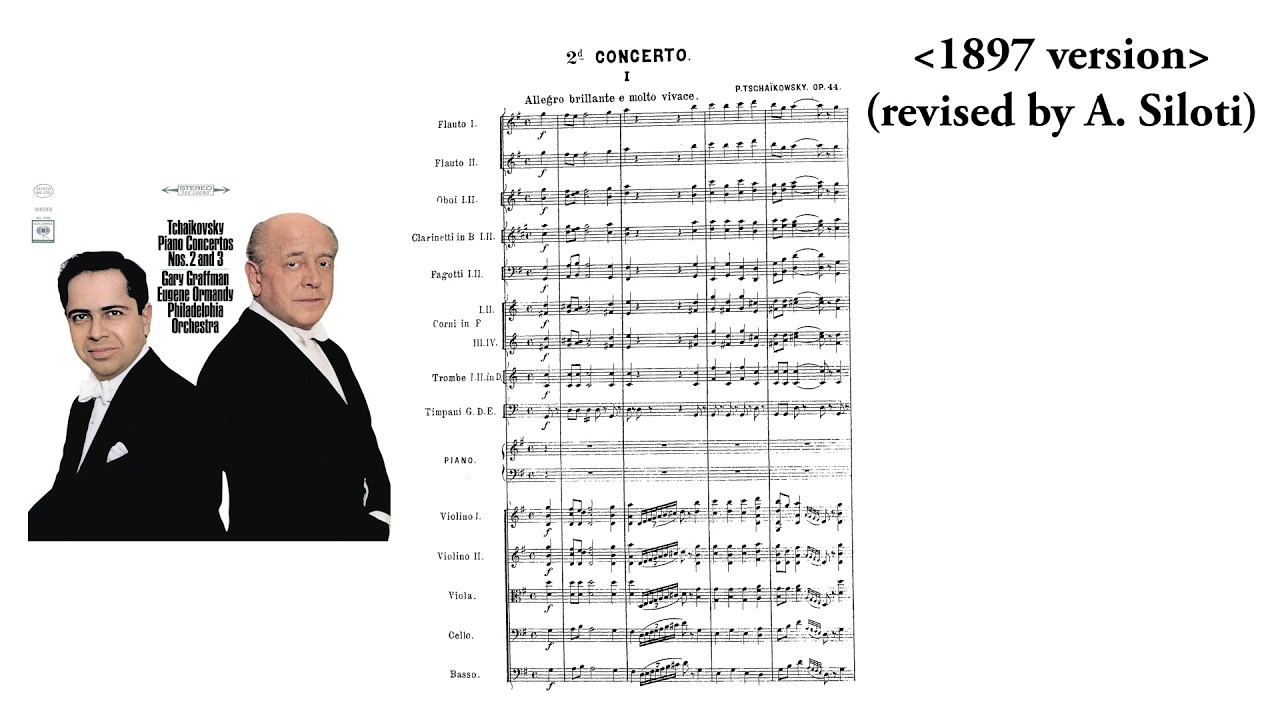 Tchaikovsky: Piano Concerto No. 2 in G major, Op. 44 (revised by A. Siloti) (with Score)
