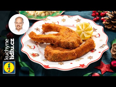 Smažené kapří podkovy s bramborovým salátem  - Roman Paulus - RECEPTY KUCHYNĚ LIDLU