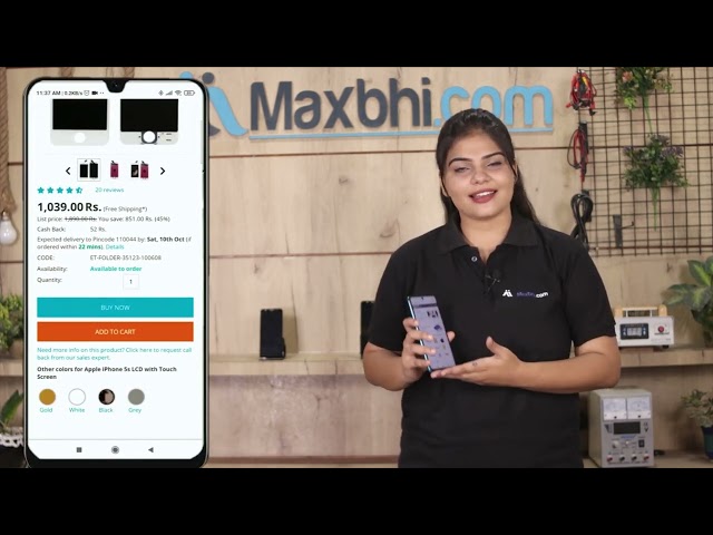 Product video thumbnail for Power Button Flex Cable for Realme 7i - On Off Flex / PCB