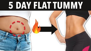 5 Day ABS Challenge For A Flat Tummy - Simple Exercises