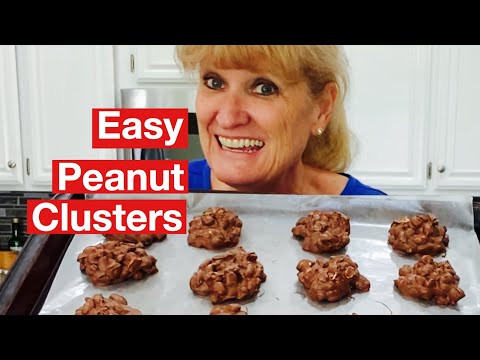How to Make Embarrassingly Easy Peanut Clusters! Easy and quick!! #peanutclusters #candy #holiday