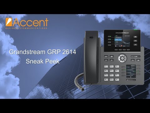 Grandstream GRP2614 IP telefonas Juodas laidinis ragelis video