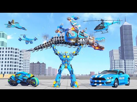 Limo Car Dino Robot Car Game - Robot Game - Android Gameplay | Walk through a Game