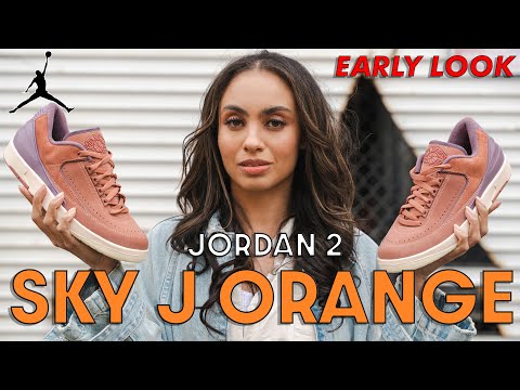 THIS is a SUMMER colorway! Air Jordan 2 Sky J Orange  Review and How to Style (Outfits)
