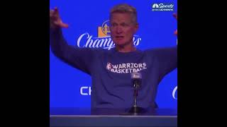 Kerr’s impression of Marv Albert 😂