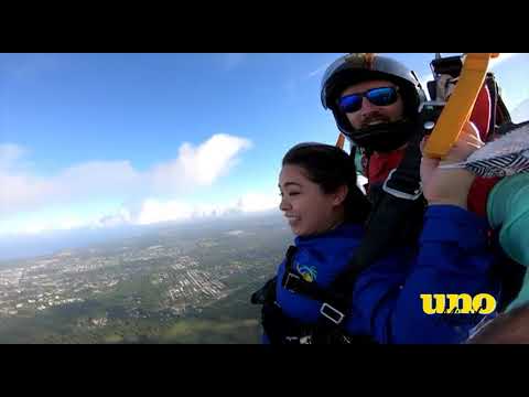 Tyler takes the wildest ride of her life with Skydive Guam