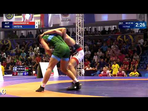 1/2 GR - 97 kg: M. RAGGINGER (AUT) v. B. VATZI (HUN)