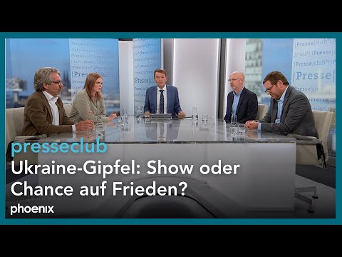 Presseclub: Ukraine-Gipfel: Show oder Chance auf Frieden?