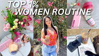 TOP 1% WOMEN ROUTINE 🌺 How I Stay Productive, Healthy Lifestyle, Mindset Shifts & Being Disciplined
