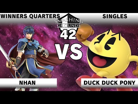 Smashing Grounds 42 - Winners Quarters - UR DuckDuckPony [Pac-Man] v Nhan [Marth]