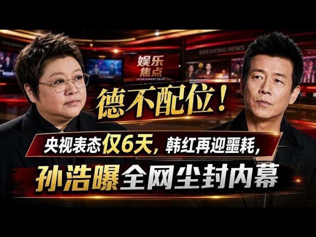 德不配位！央視表態僅6天，韓紅再遇打擊，孫浩揭開被全網遺忘的秘辛