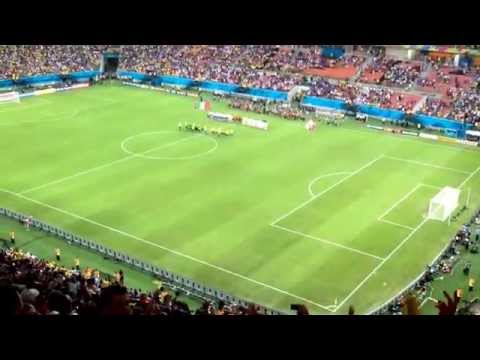 "God Save the Queen" - England fans at the 2014 World Cup (v Italy in Manaus)
