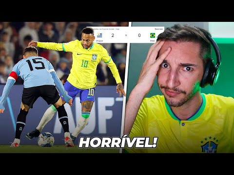 Brasil 0 x 2 Uruguai - SELEÇÃO BRASILEIRA HORROROSA, PÉSSIMA, RIDÍCULA... 🇧🇷
