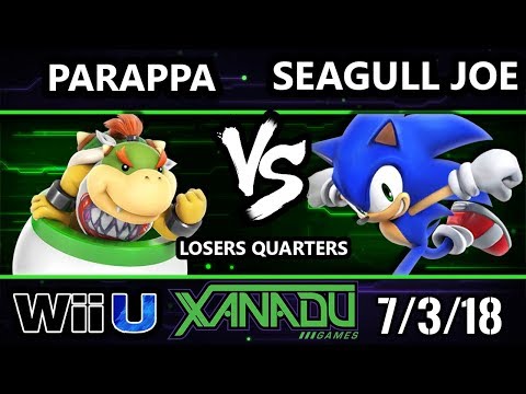 S@X 257 Smash 4 - Parappa (Bowser Jr.) Vs. Seagull Joe (Sonic) - Wii U Losers Quarters