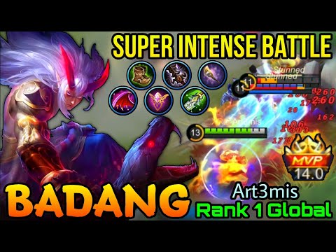 Super Intense Battle Badang Susanoo MVP 14 Points - Top 1 Global Badang by Art3mis - MLBB