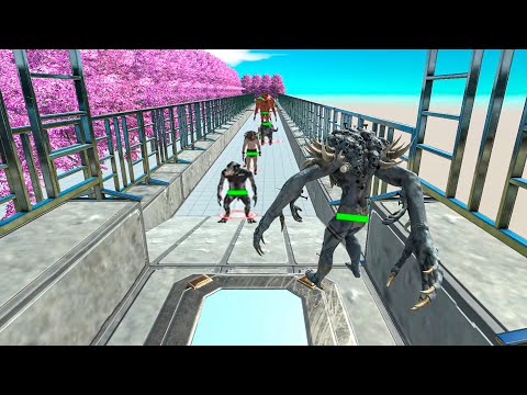 🔥SCOURGE - Death Run with HP Bar - Animal Revolt Battle Simulator