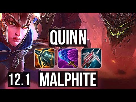 QUINN vs MALPH (TOP) | Rank 1 Quinn, 8/1/1, Rank 14 | BR Master | 12.1