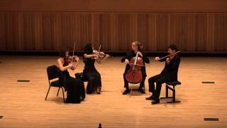 Chiara Quartet Plays Finale of Bartok 5th Quartet by Heart