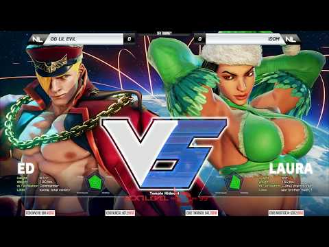 NLBC v.99 - Street Fighter V LOSERS FINAL - Lil Evil (Ed) vs Idom (Laura)  [1080p/60fps]