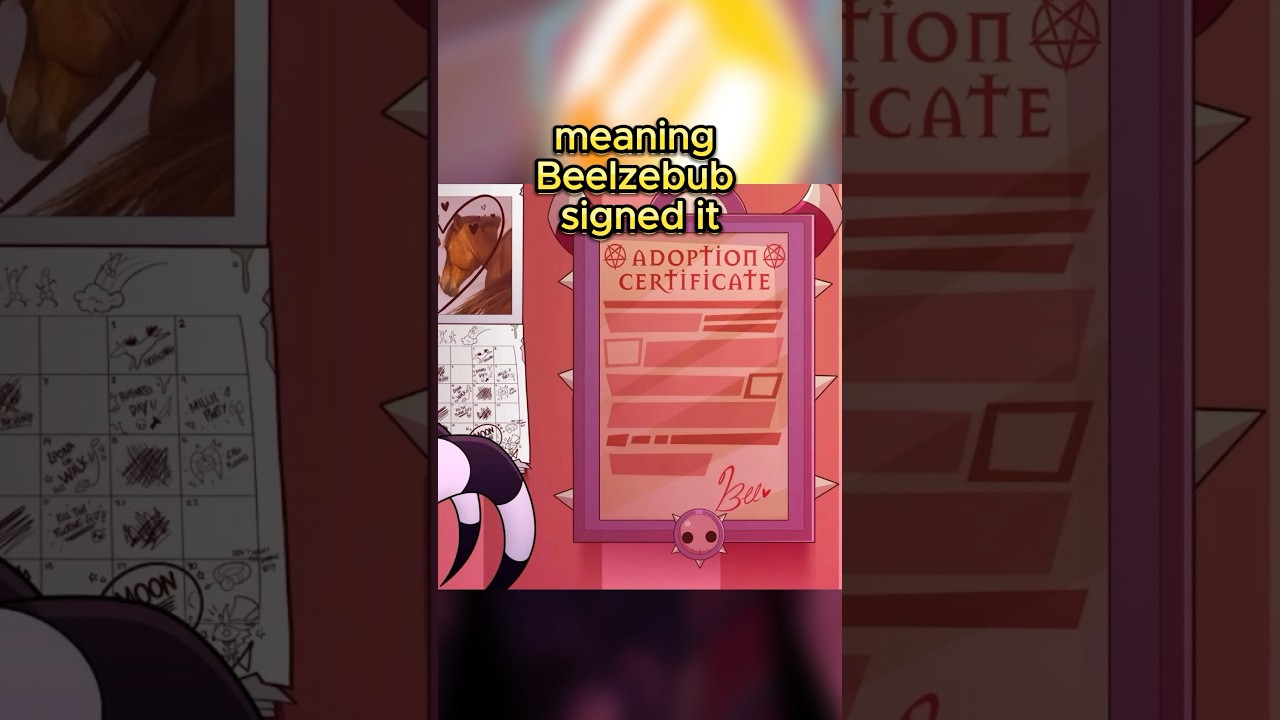 Beelzebub signed Loona's adoption papers in Helluva Boss Full Moon