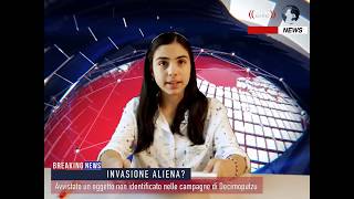 INCREDIBILE: atterraggio di un alieno in città!