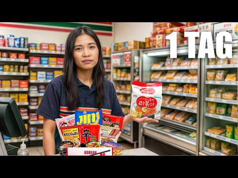 1 day working as a cashier in an Asian market (tiring)