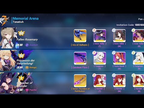 HI3 - SSS Tonatiuh 39653 (47584): FR PV HoT (S2) - Memorial Arena Exalted Tier