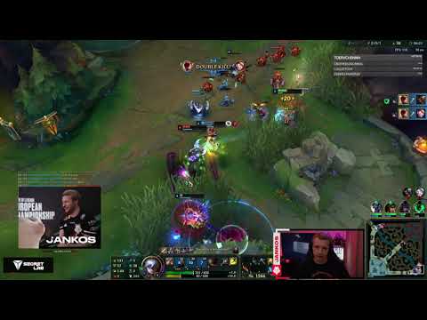 G2 JANKOS  GETS THE DOUBLE KILL AND CANNON! LEE SIN GAMEPLAY!!