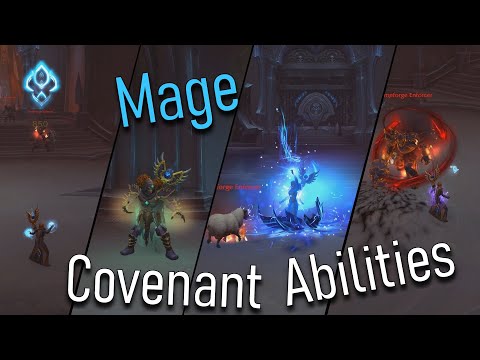 ALL MAGE COVENANT ABILITIES - World of Warcraft Shadowlands Alpha