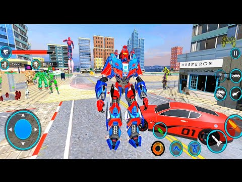 Police Dino Tank Car Jet Robot Games 2022 #4 - Android iOS Gameplay
