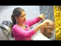 HEAD SHAVE BY FEMALE BARBER MISS BARBER