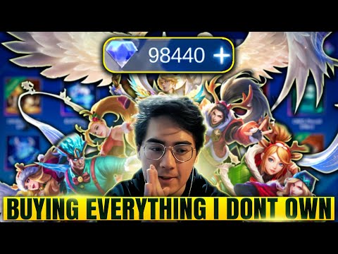 BUYING LITERALLY EVERYTHING I CAN WITH 100K DIAMONDS | Mobile Legends