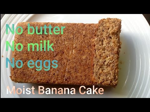 Vegan banana bread/cake recipe. no butter no eggs no milk/ okufumba keeki.# asmr#.