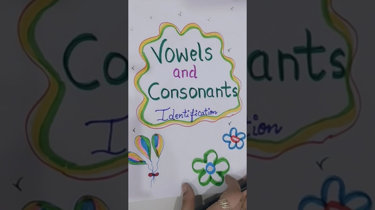 Vowels and Consonants worksheets #vowels #english #Preschool Activities #lkgworksheet