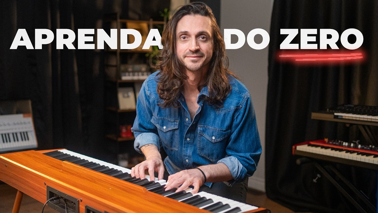 Como tocar Teclado (Aula 1 fácil para Iniciantes)