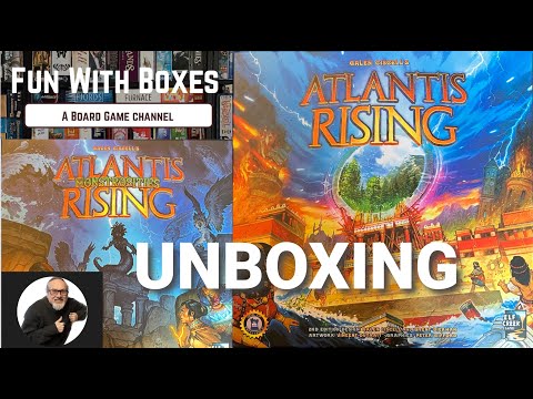 Atlantis Rising 2nd Edition Kickstarter plus Monstrosities Expansions | Deluxe | Unboxing | Elf Creek Games