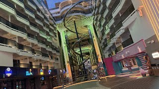 Early Morning Walk Through the MSC World America Promenade | Shopping, Dining & Ocean Views