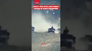 İsrail sivilleri hedef aldı Hamas'tan yanıt gecikmedi #shorts #israil #filistin 