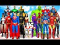 THE AVENGERS VS JUSTICE LEAGUE - Team Avengers vs Team Justice League