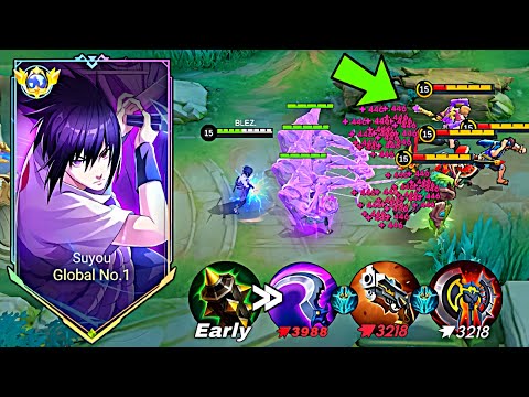 NEW SEASON!! TOP GLOBAL SUYOU NEW BEST BUILD TO DESTROY META BUFFED HEROES!! (Must try!) -MLBB